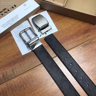 [Instant/Same Day] 64839 COACH new belt Material counter special leather printing brown rotating lead double-sided can be freely cut, size length 120 width 3.8 108-CHB864839-8 nanpidai