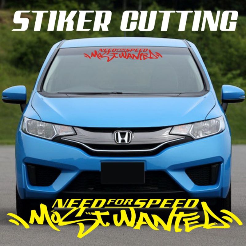 stiker cutting stiker reflective hologram kaca mobil need for speed most wanted