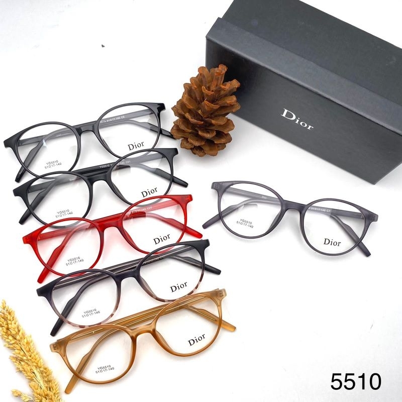 Nnkacamata Frame oval plastik pria wanita 5510