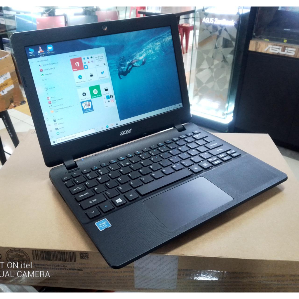 NOTEBOOK SECOND ACER RAM 4GB HDD 500GB 12 INC GENERASI BARU WINDOWS10  SIAP PAKAI