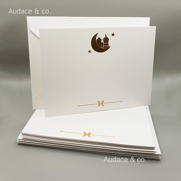 9 set Kartu & Amplop Ucapan Lebaran - Bulan