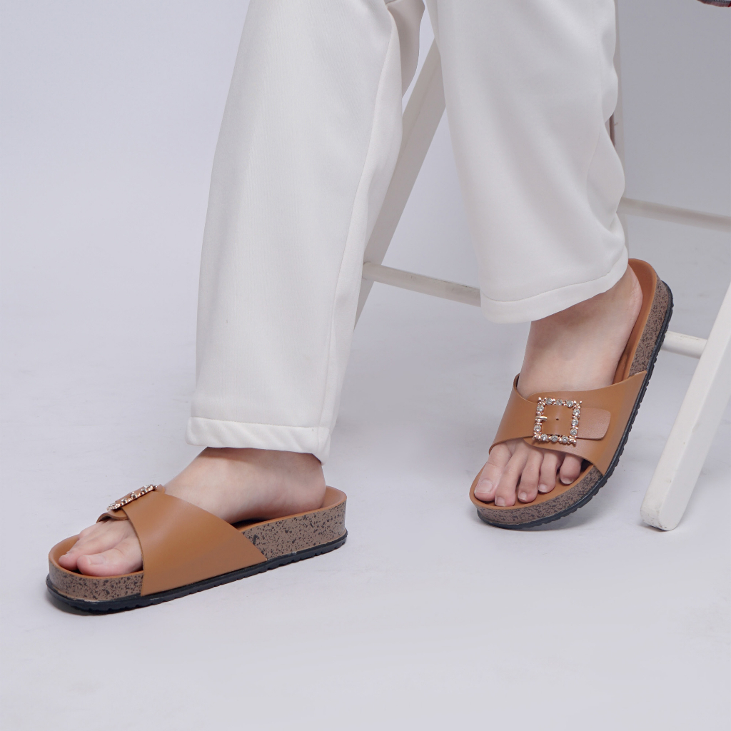 Dunkenstock TIMMY Sandal casual wanita sendal cewek slop puyuh birken