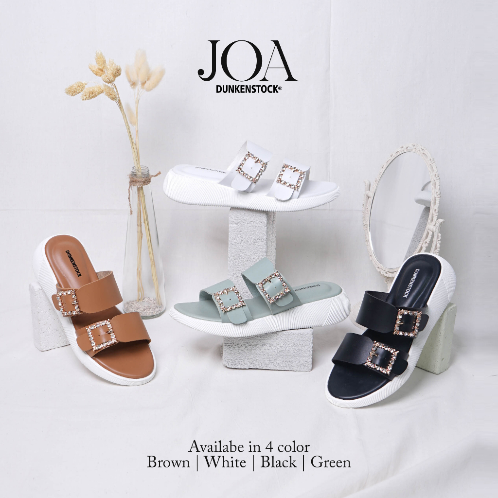 Dunkenstock JOA Sandal casual wanita sendal wedges cewek strap empuk