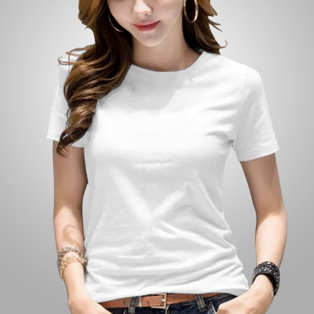 Kaos O-neck Wanita / Kaos Polos Wanita Oneck