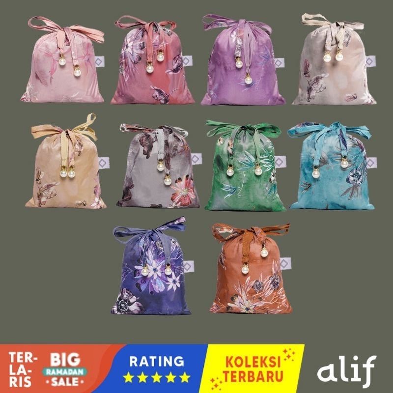 Mukena Alif by Alif Modern Wear Motif Turkish Collection/ Mukena Travel Mini Parasut Premium Korea T