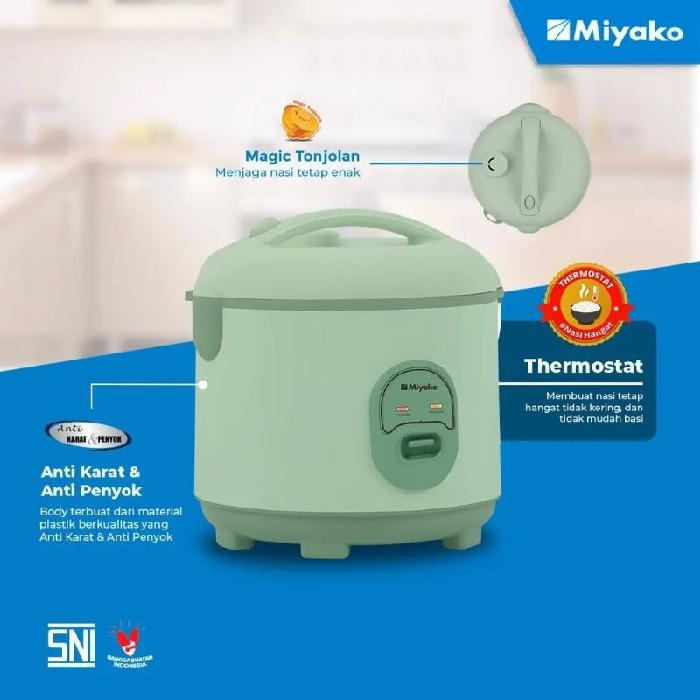 Magic Com Miyako 2 Liter Panci Nanoal Anti Lengket