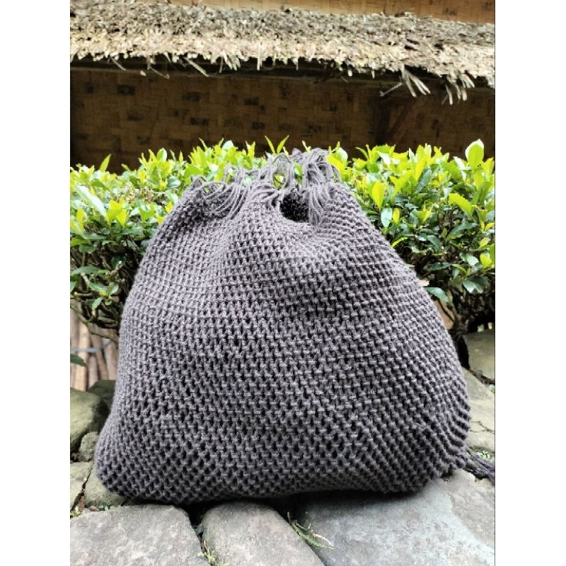 Tas koja jarog baduy original bisa di pakai pria & wanita warna coklat kopi tua bahan dari benang ka