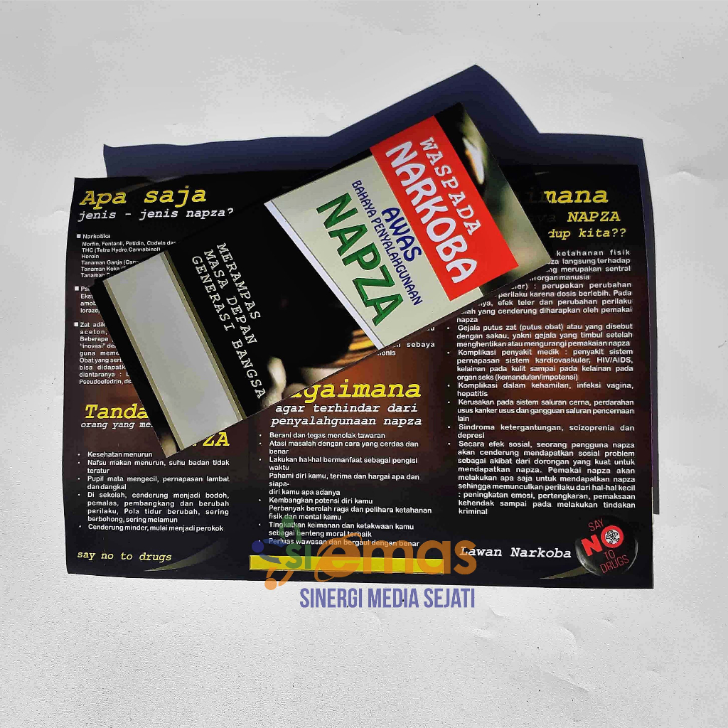 

Leaflet / Brosur Napza - Narkoba, Brosur Farmasi, leaflet Apotek murah