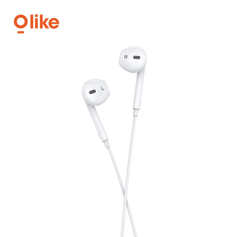 Olike E12 Wired Lightning Earphone Earpods iPhone iPad Earbuds HF