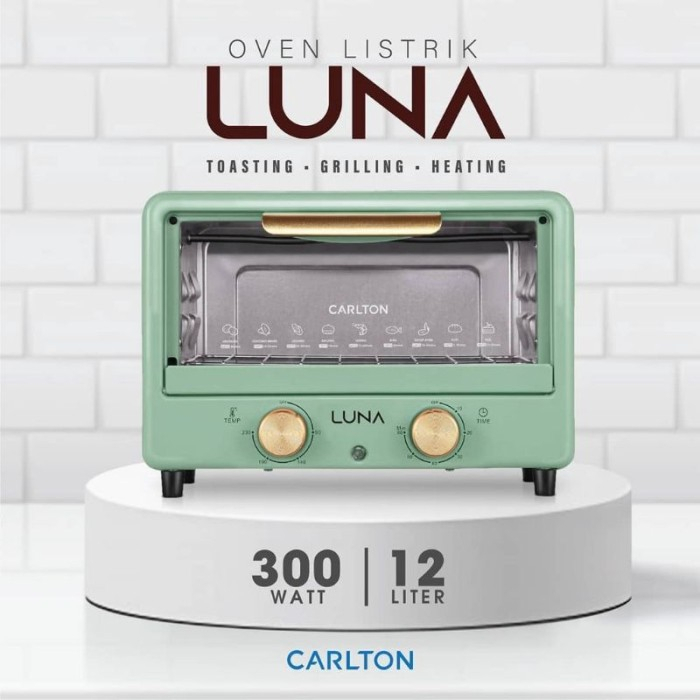 OVEN LISTRIK CARLTON LUNA KAPASITAS 12L GARANSI RESMI