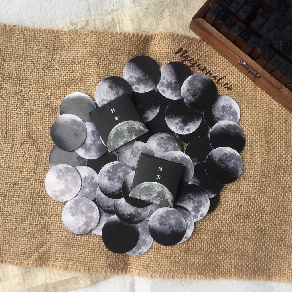 

Sticker MOON DECO Sticker Planner DIY Scrapbook / Stiker Dekor Bulan