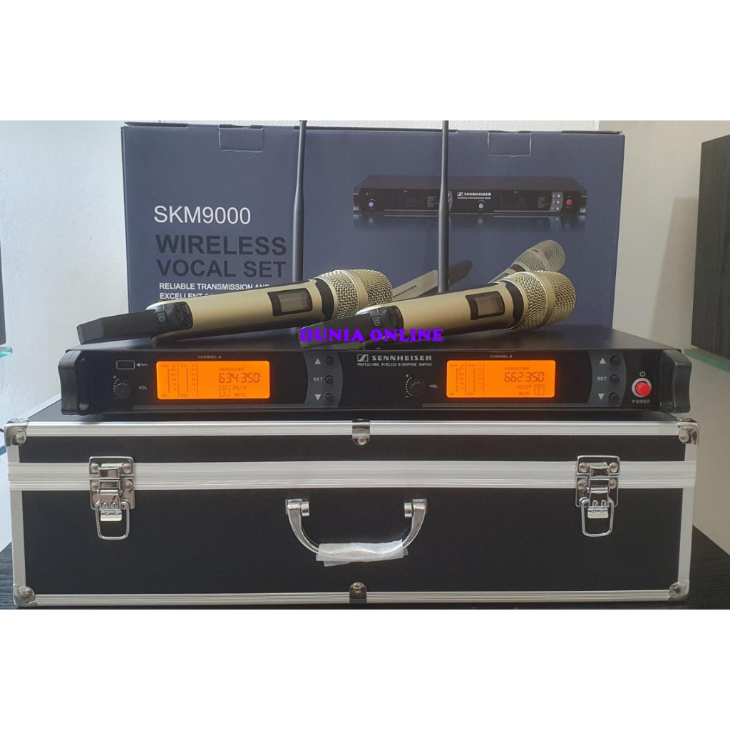MIC WIRELESS SENNHEISER SKM9000 KOPER SKM 9000 2 ANTENA skm9000