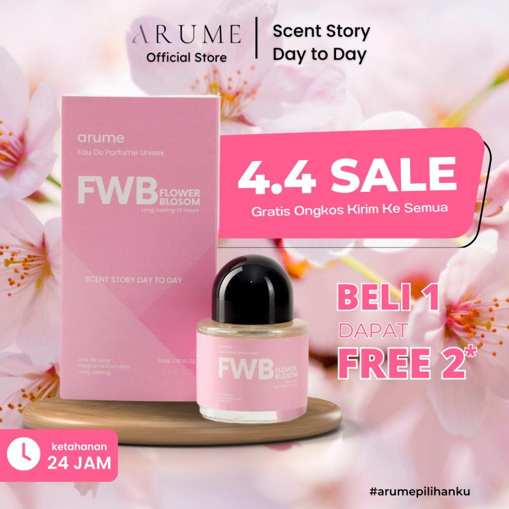 ARUME Parfum Wanita Menggoda Pria Sensasi Parfum Wanita Fresh Essensial Bunga Sakura Minyak Wangi Fa