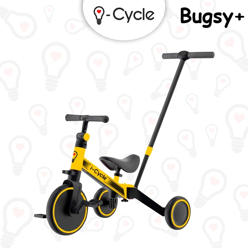 iCycle BUGSY + 2 in 1 | Sepeda Roda Tiga | Balance Bike | Push Bike