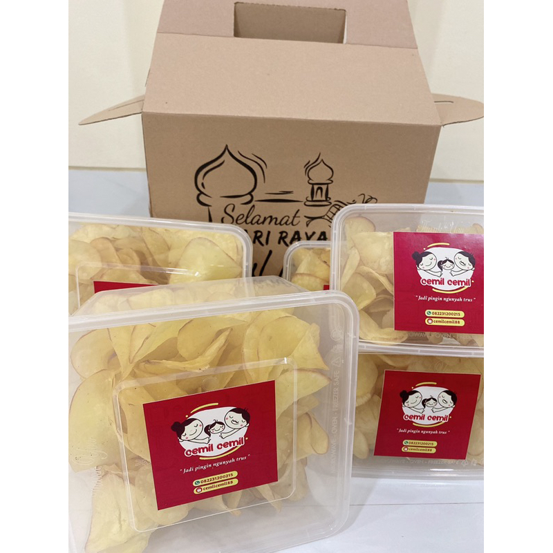 Hampers Lebaran/Hampers idul fitri Keripik Singkong Cemil cemil