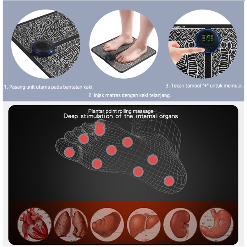 Ems Foot Massager  Alat Pijat Kaki  Alat Terapi Kaki kupunktur Meningkatkan Sirkulasi Darah Meredakan Sakit