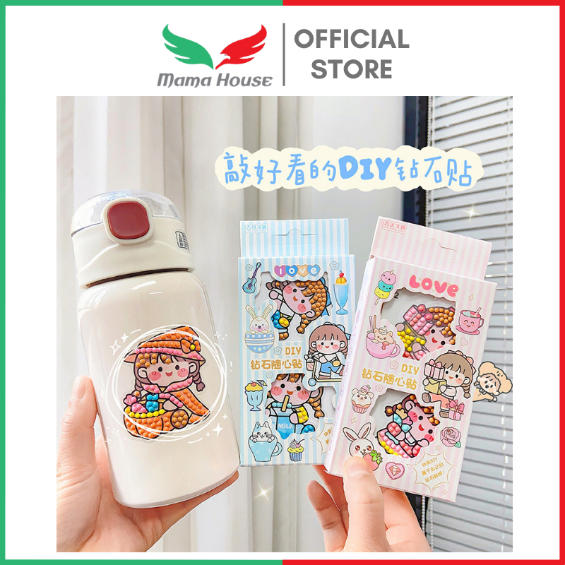 [MH] Stiker Diy Pop Diamond 1Box isi 1 Lembar Isi 2 Motif