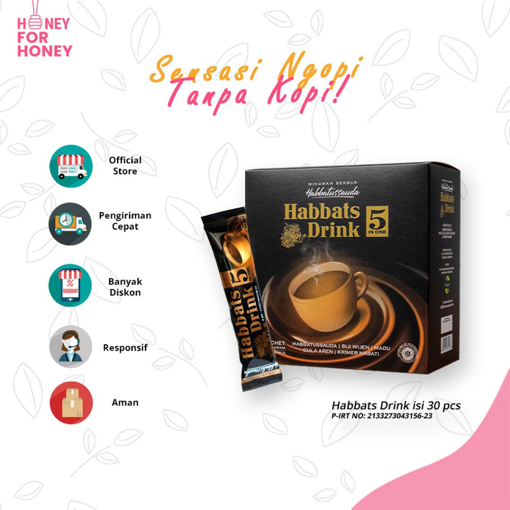

HABBATS DRINK ISI 30 MINUMAN HABBATUSSAUDA PENGGANTI KOPI / CARA NIKMAT KONSUMSI HABBATUSSAUDA