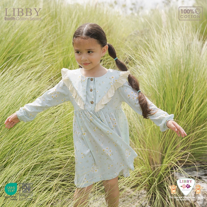 LIBBY ANNA DRESS dan LILY DRESS / dress cotton anak perempuan dlusia 6bulan - 6tahun