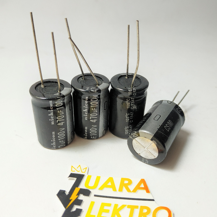 KAPASITOR ELCO 470uF / 100V (1 Pcs) | Capasitor Elko 470 uF/100 Volt