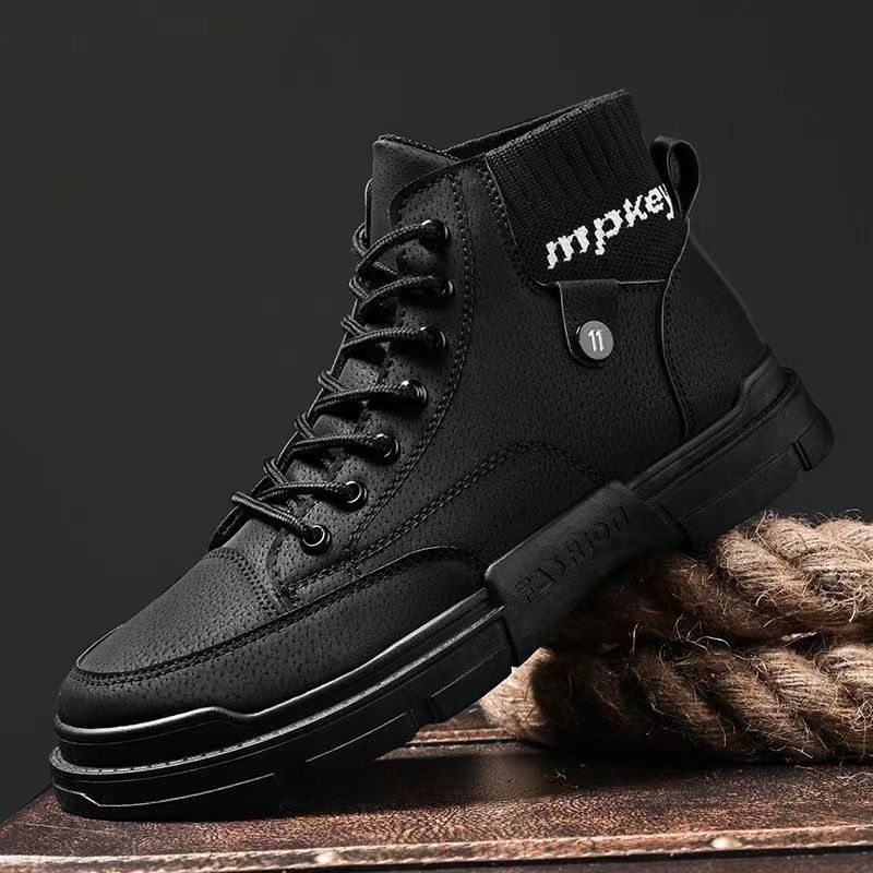Sepatu boots Hitam 39-44 Mpkey Hight Sneakers outdoor touring motor Kasual Pria Wanita terlaris murah best medan