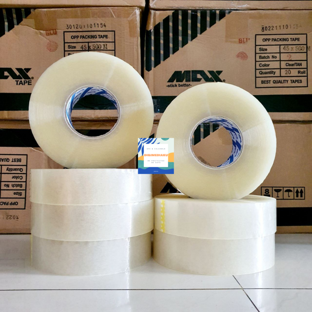 Lakban 45mm 500m / Isolasi / Lakban Bening / Lakban Jumbo / Isolasi Jumbo / Plakban