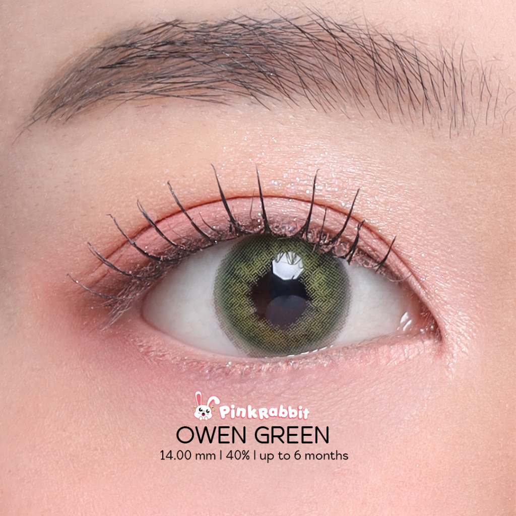 PINKRABBIT Softlens Owen Green (Normal, Minus 0.5 s/d 10.00)