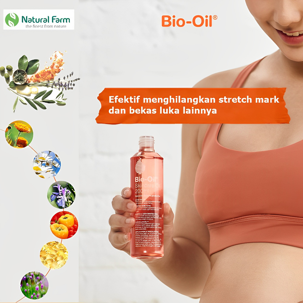 BIO OIL Skincare Oil / Penghilang Bekas Luka / Penghilang Strech Mark 200ml