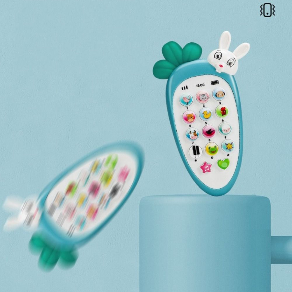 MAINAN HANDPHONE BAYI DENGAN LAMPU MUSIK TELPEHONE WORTEL HP AMEENA