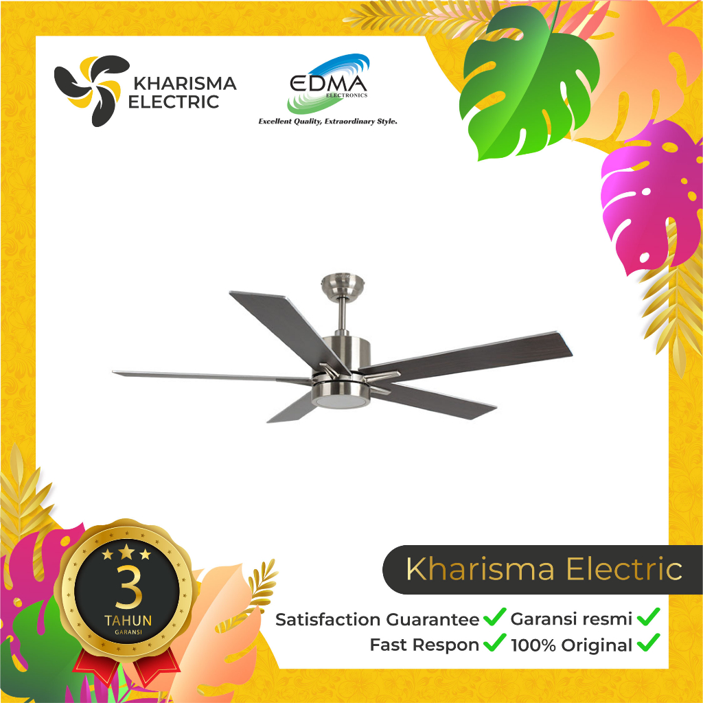 KIPAS ANGIN REMOTE PLAFON DEKORASI MT EDMA RADIAL 52 inch
