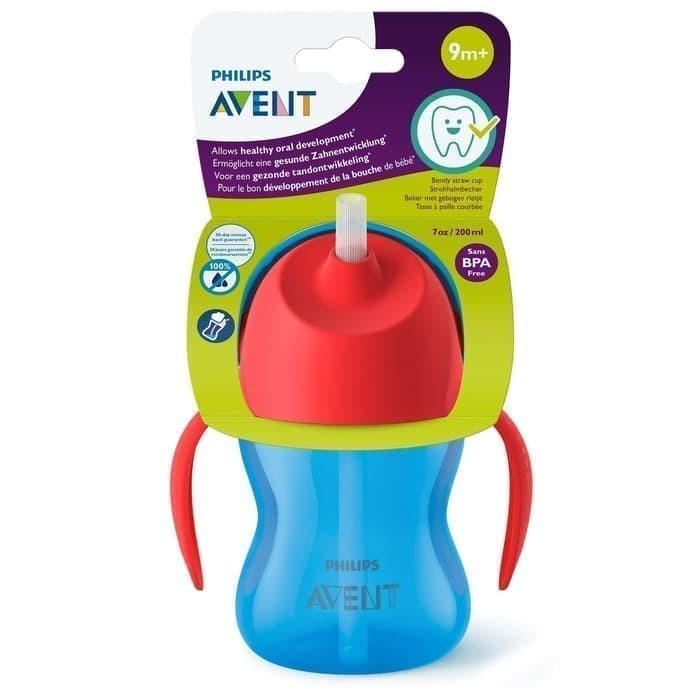 Philips Avent Bendy Straw Cup 7oz 200ml  / Botol Minum Anak Sedotan