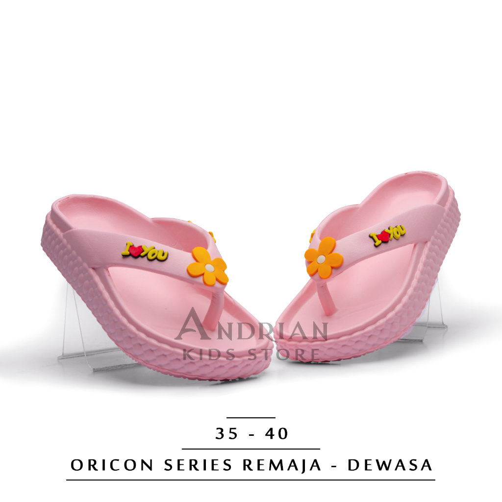 Andrian - Sandal wanita remaja - dewasa model jepit bunga matahari New hilos 822