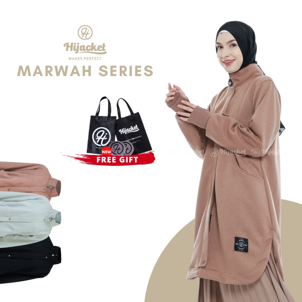 ✅PUSAT HIJACKET✅ HIJACKET MARWAH SERIES - HIJACKET OFFICIAL HIJACKET STORE JAKET MUSLIMAH JAKET HIJA