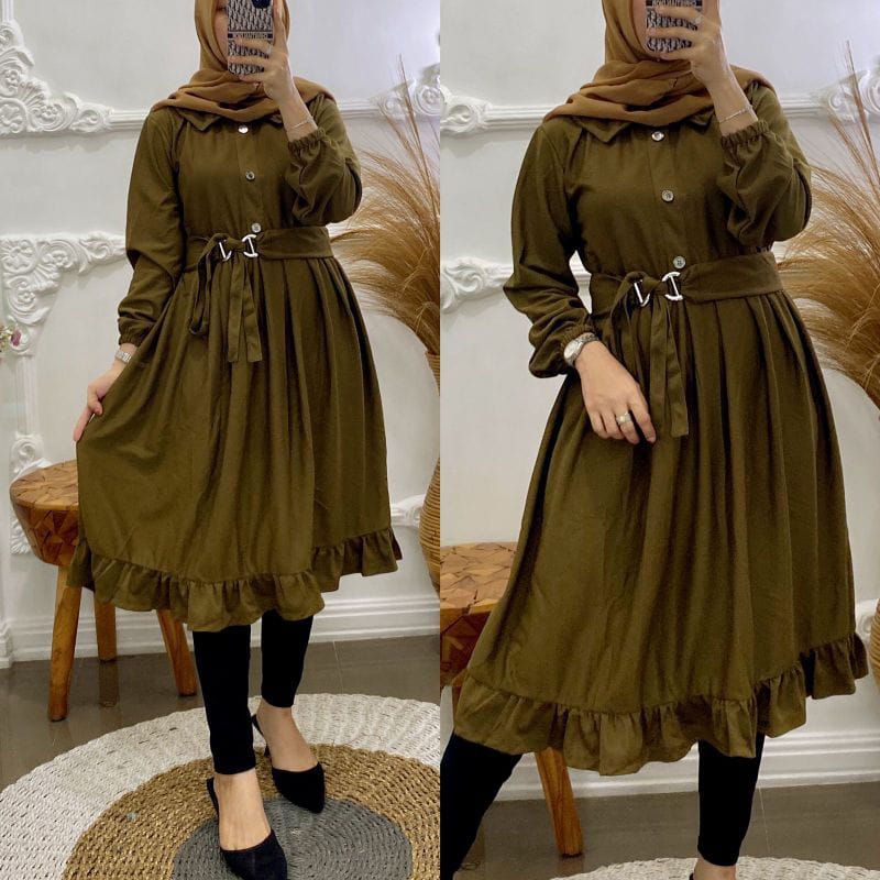 TUNIK VOXY / tunik / dress / plisket / fashion wanita