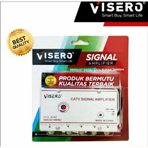 Signal Amplifier 4Way Splitter Antenna