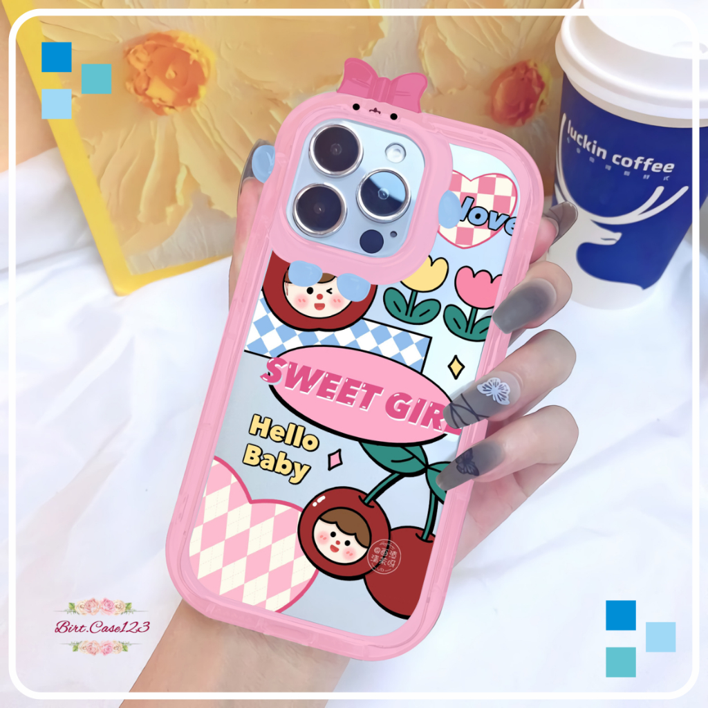 CUSTOM SOFTCASE PITACU FRAME KARAKTER CUSTOM HELLO BABY FOR REALME C1 C2 5 5I 9I C11 C15 C20 C11 2021 C21 C21Y C25Y C30 C31 C33 C35 NARZO 50I 50A PRIME BC7436