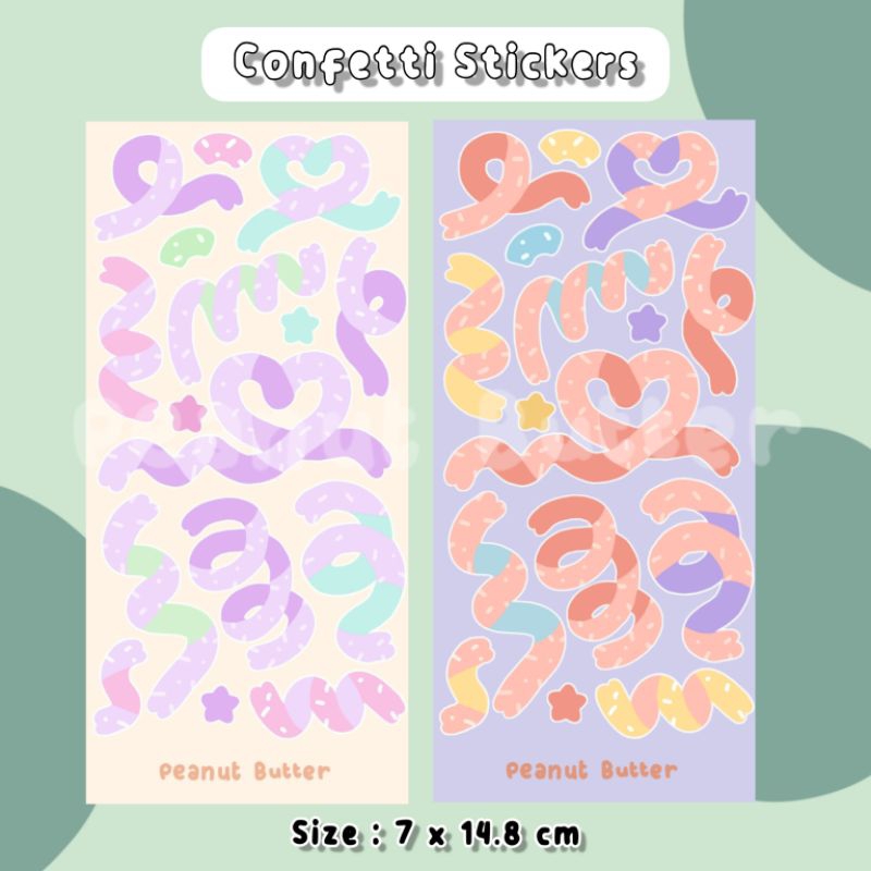 

Sticker Sheet Glitter Aesthetic Confetti Journal | Stiker Kiss Cut