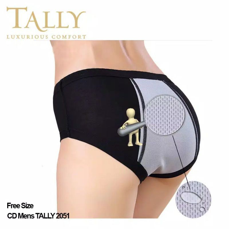 CD MENS 8362 TALLY - Tally 8362 Cd Celana Dalam Wanita Haid Menstruasi Sanitary Pants All Size Fit L XL TALLY 8362 - CD MENSTRUASI / SANITARY PANTY - CD CELANA DALAM WANITA -TALLY Celana Dalam Menstruasi Bahan Katun Fit to L - XL Anti Tembus CD 8362