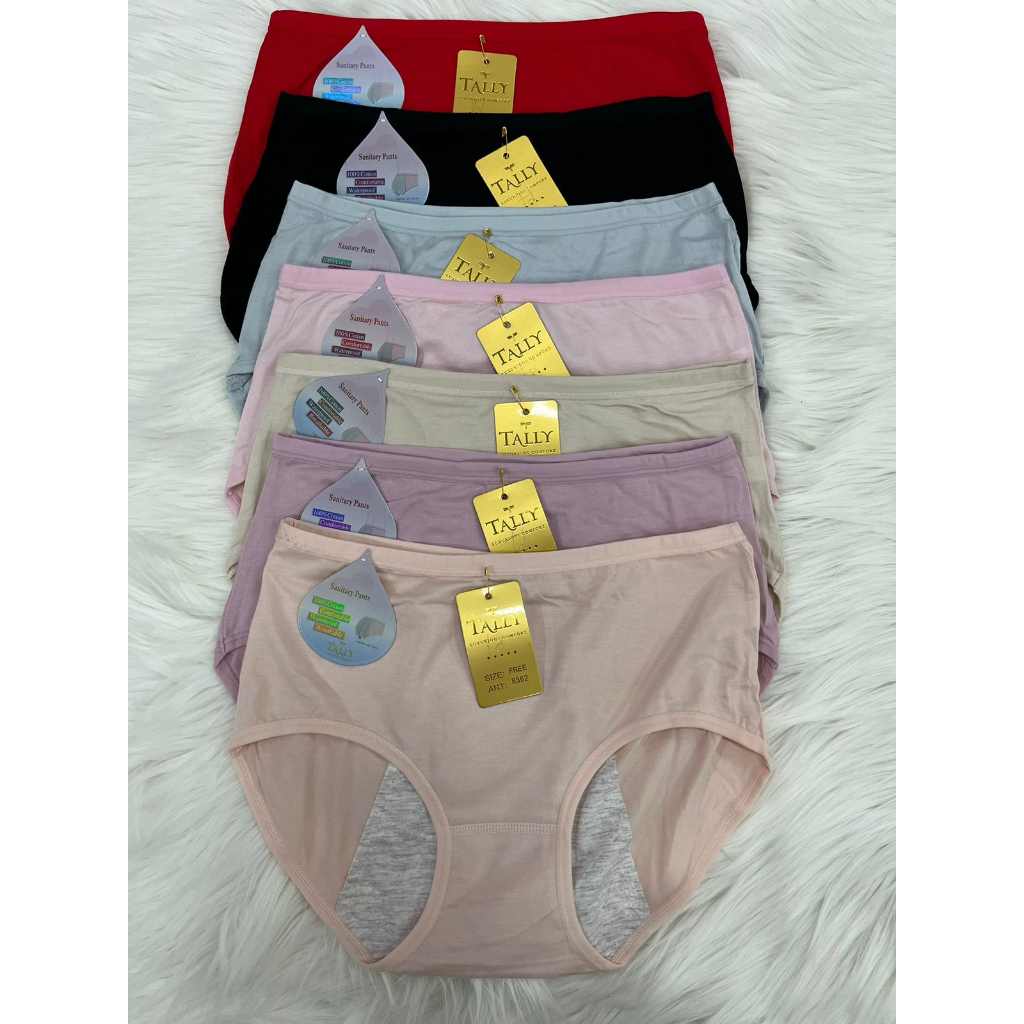 CD MENS 8362 TALLY - Tally 8362 Cd Celana Dalam Wanita Haid Menstruasi Sanitary Pants All Size Fit L XL TALLY 8362 - CD MENSTRUASI / SANITARY PANTY - CD CELANA DALAM WANITA -TALLY Celana Dalam Menstruasi Bahan Katun Fit to L - XL Anti Tembus CD 8362