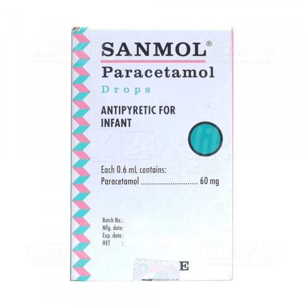SANMOL DROP 15 ML - PARACETAMOL DROP DEMAM / NYERI UNTUK BAYI & ANAK