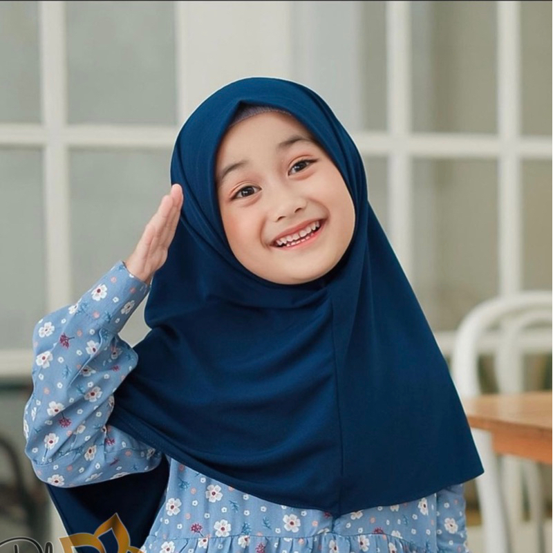 Hijab Bergo Instan Malay Jersey Anak