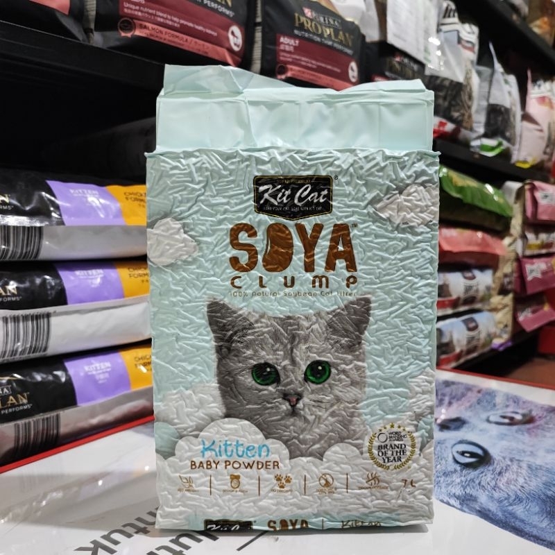 Pasir Kit Cat Tofu Soya 7lt - Pasir Kucing aroma Kitten Baby Powder