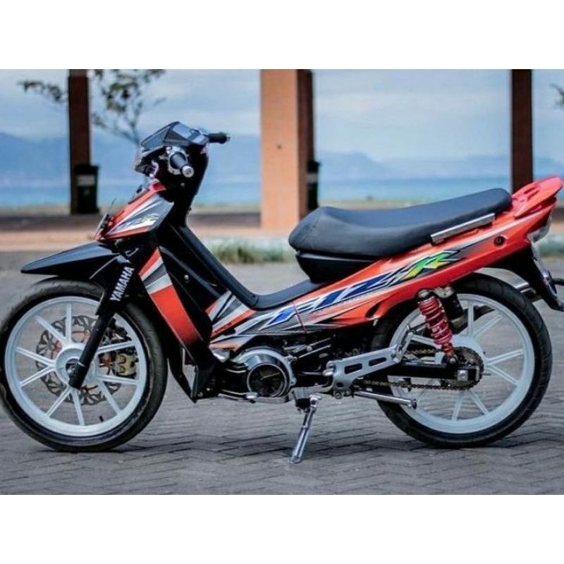 STRIPING ORI YAMAHA FIZR 2004 STICKER F1ZR LIS FIZ R F1Z R 2004 oren