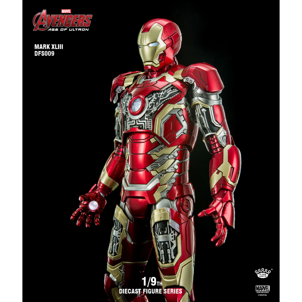 King Arts Iron Man Mark 43 XLIII Diecast MISB kingarts not hot toys