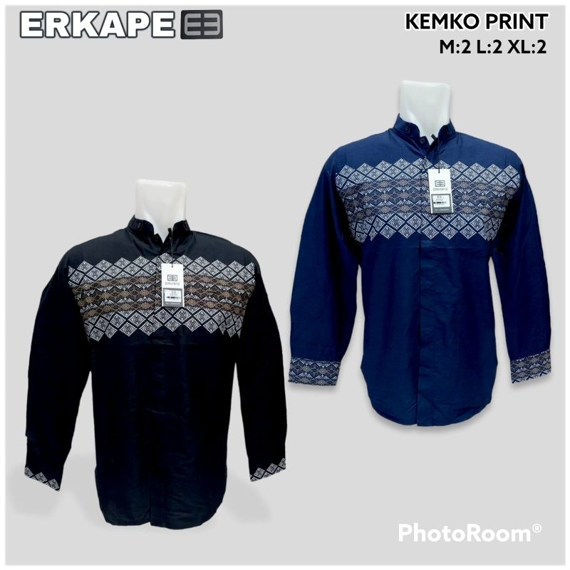 SALE Kemeja Koko Erkape lengan panjang DIKIRIM RANDOM