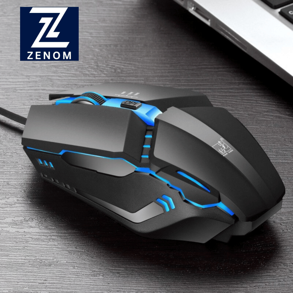 Mouse Gaming Zenom ZK3 Murah RGB 1600 DPI Mouse Kabel USB Optical