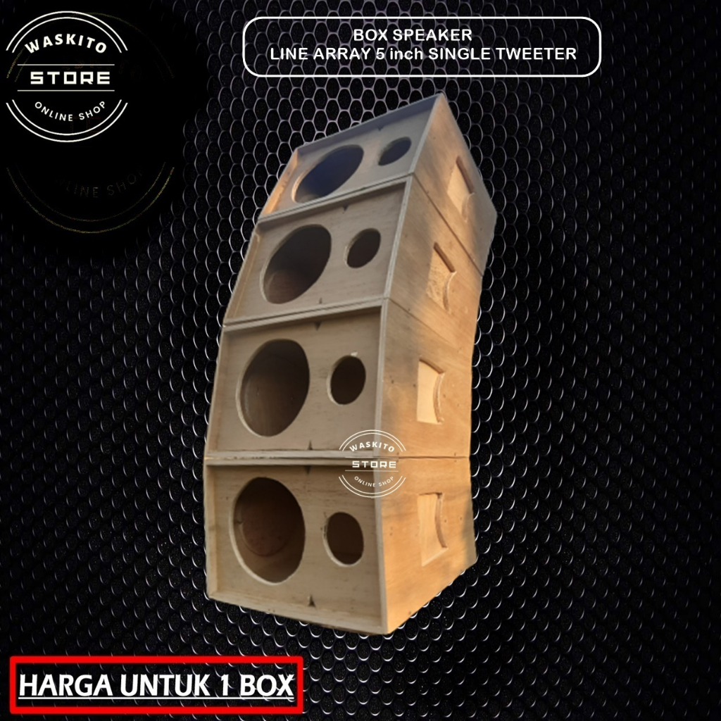 Box Speaker Line Array 5 Inch Single Tweeter Bulat