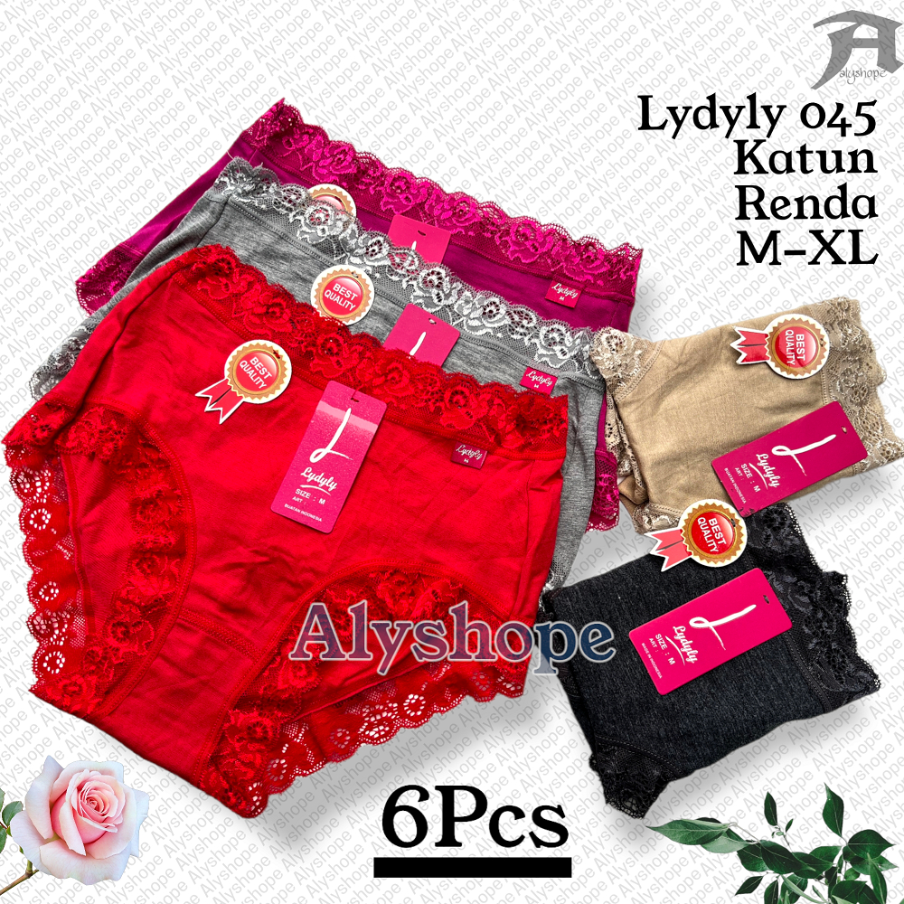 Celana Dalam Wanita Dewasa Lusinan Lydyly Ld045 Polyester Lydyly Motif Renda