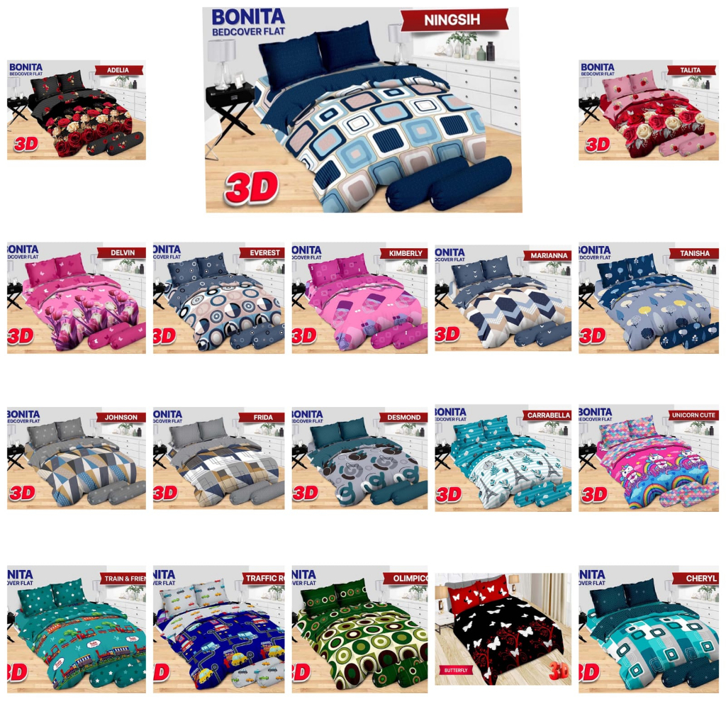 Bedcover Bonita Flat King 180 x 200 Best Seller