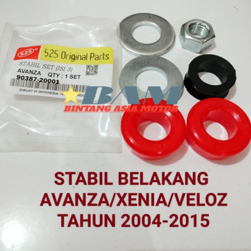 BOSH BUSHING KARET STABIL STABILIZER BELAKANG AVANZA XENIA VELOZ 2004-2015